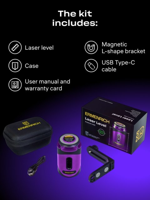 Poziomica laserowa Ermenrich PLUS LN40