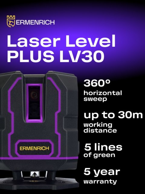Poziomica laserowa Ermenrich PLUS LV30