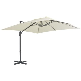 Parasol ogrodowy z przenośną podstawą, piaskowy