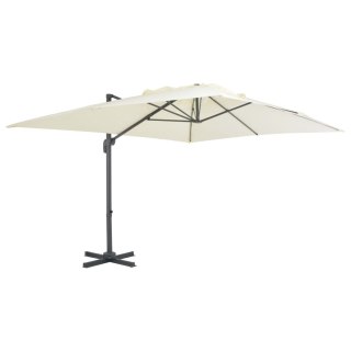Parasol ogrodowy z przenośną podstawą, piaskowy