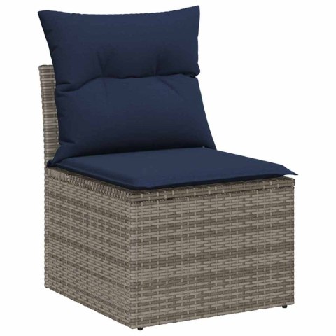 Zestaw Sof 7 pcs Szary polirattan