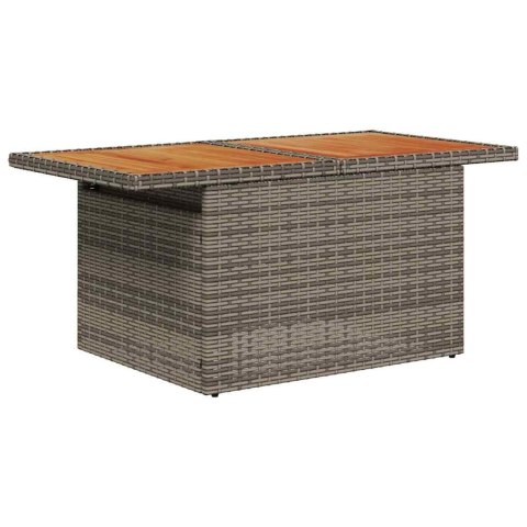 Zestaw Sof na Ogród z poduszką 8 pcs Szary i Niebieski