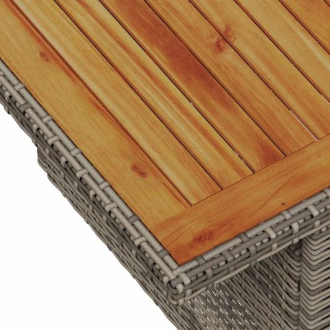 Zestaw Sof na Ogród z poduszką 8 pcs Szary i Niebieski