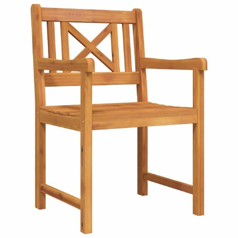 Zestaw do jadalni w ogrodzie 9 pcs Brązowy Lite Drewno Akacji