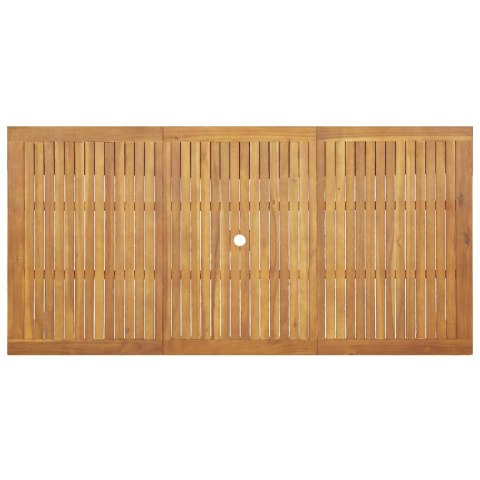 Zestaw do jadalni w ogrodzie 9 pcs Brązowy Lite Drewno Akacji