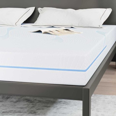 Materac Biały 200 x 200 cm Tkanina żakardowa