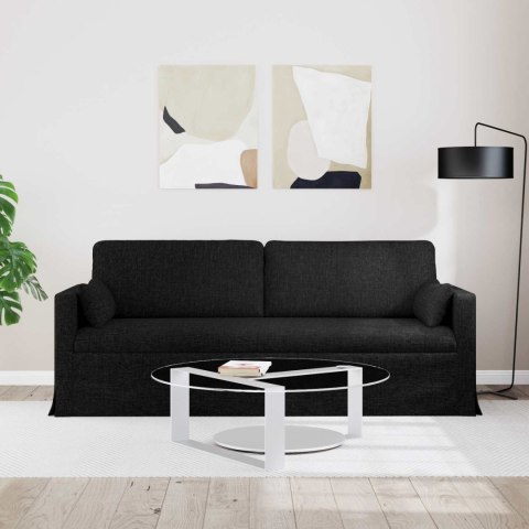 Sofa Czarny 198 x 78 x 80 cm tkanina