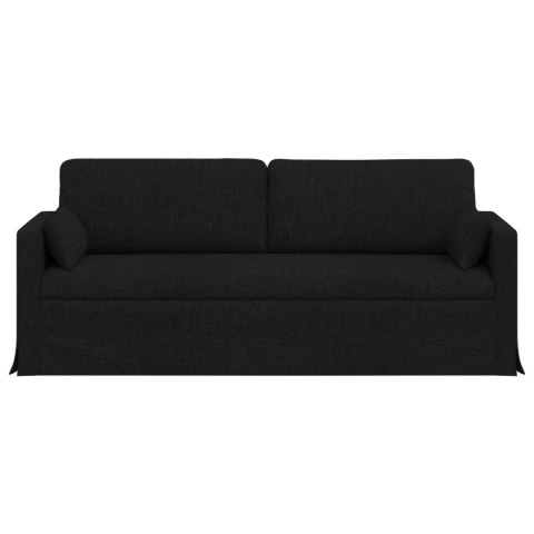Sofa Czarny 198 x 78 x 80 cm tkanina