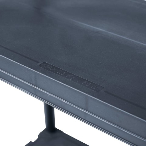 Regały magazynowe, 5 szt., czarne, 125 kg, 60x30x180 cm