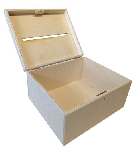 Drewniane pudełko na prezenty ślubne 29 x 15 x 24,5 cm