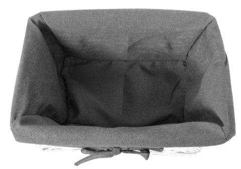 Koszyk wiklinowy 30x20x15 cm biało-szary