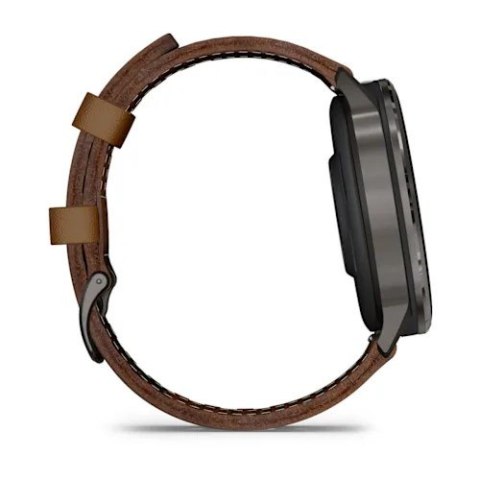 Smartwatch Garmin Venu 4 45 mm - slate leather band