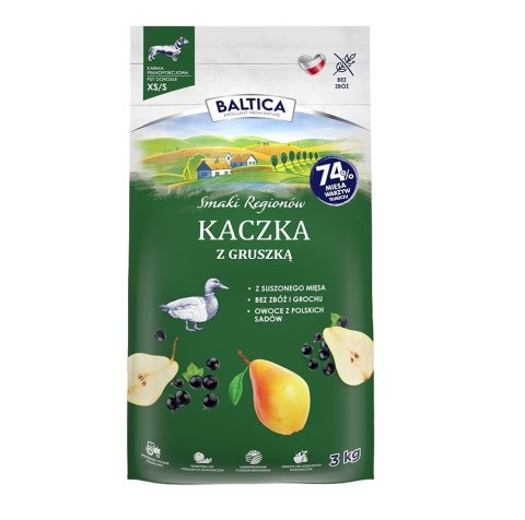 BALTICA SMAKI REGIONÓW Kaczka z gruszką XS / S 3kg