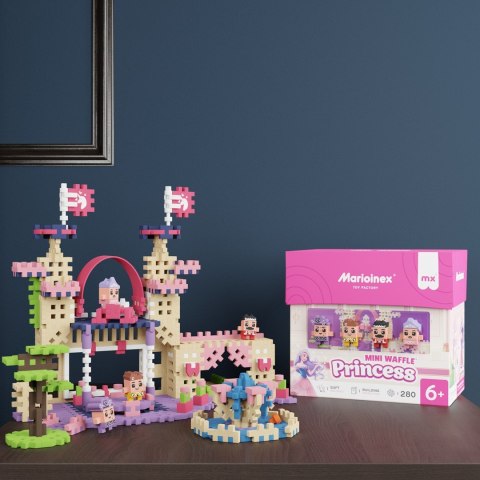 MARIOINEX Klocki Mini Waffle Princess Księżniczka, 280 elementów