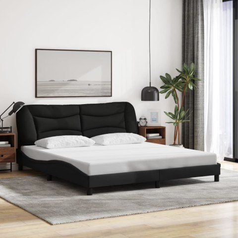 Rama łóżka z LED bez materaca Hvar Czarna 180x200 cm
