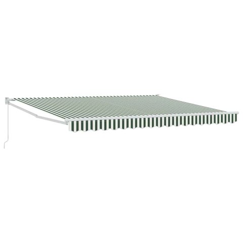 Markiza zwijana Zielony i Biały 400 × 300 cm