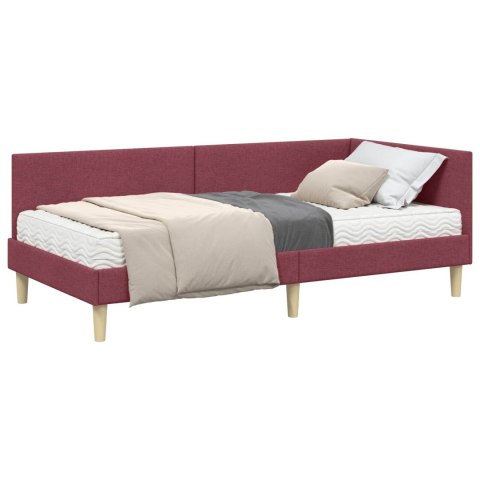Rama Łóżka Narożnego z Materacem Inny 2 pcs Szary tkanina