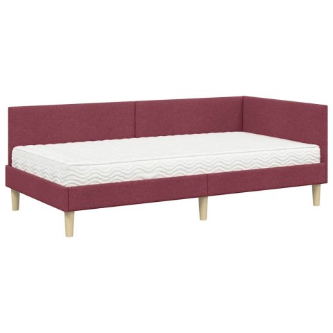 Rama Łóżka Narożnego z Materacem Inny 2 pcs Szary tkanina