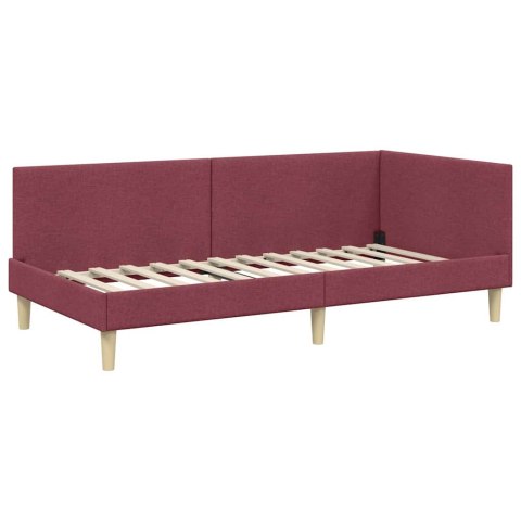Rama Łóżka Narożnego z Materacem Inny 2 pcs Szary tkanina