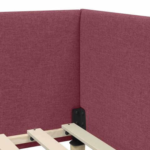 Rama Łóżka Narożnego z Materacem Inny 2 pcs Szary tkanina