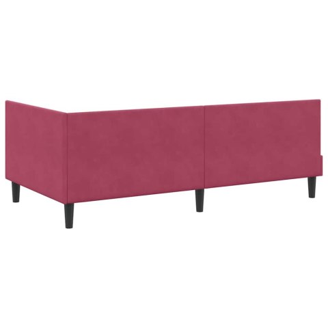 Rama Łóżka Narożnego z Materacem Inny 2 pcs Zielony Aksamit