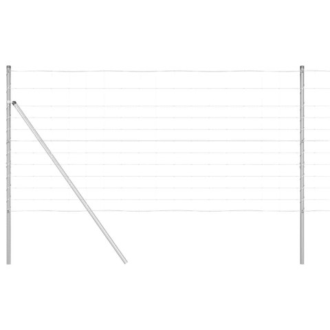 Słupek ogrodzeniowy. Galwanizowany 50 x 1,2 m Stal