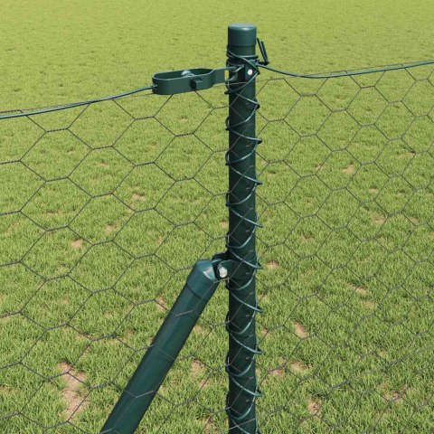 Słupek ogrodzeniowy. Szary 50 x 1,4 m (siatka 50 mm) Stal i PVC