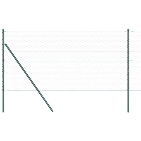 Słupek ogrodzeniowy. Szary 50 x 1,4 m (siatka 50 mm) Stal i PVC