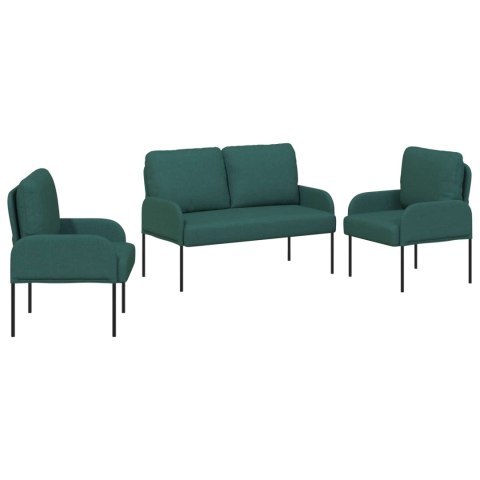 Zestawy sof 3 pcs Ciemna zieleń 115 x 56 x 80 cm sklejka