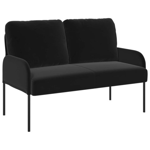 Zestawy sof z poduszką 3 pcs Czarny 115 x 56 x 80 cm sklejka