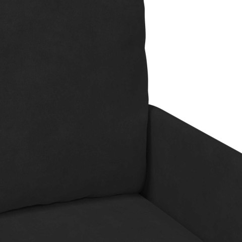 Zestawy sof z poduszką 3 pcs Czarny 115 x 56 x 80 cm sklejka
