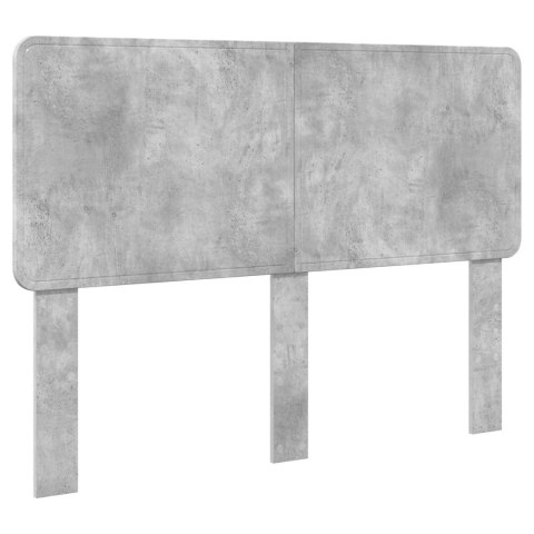 Ramka łóżka Betonowy szary 140 x 190 cm Materiał drewnopochodny