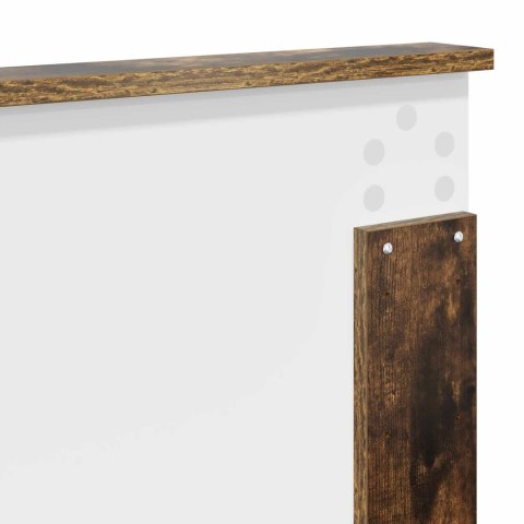 Ramka łóżka Dąb wędzony 120 x 190 cm Materiał drewnopochodny