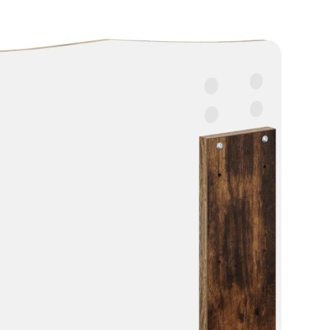 Ramka łóżka Dąb wędzony 150 x 200 cm Materiał drewnopochodny