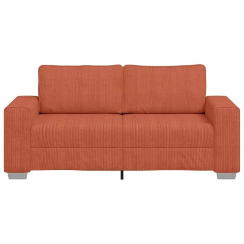 Sofa dwuosobowa, czerwono-pomarańczowa, 180x77x82 cm