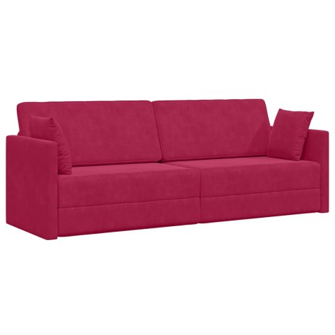 Sofa podłogowa z funkcją spania Czerwone wino 213 x 70 x 77 cm