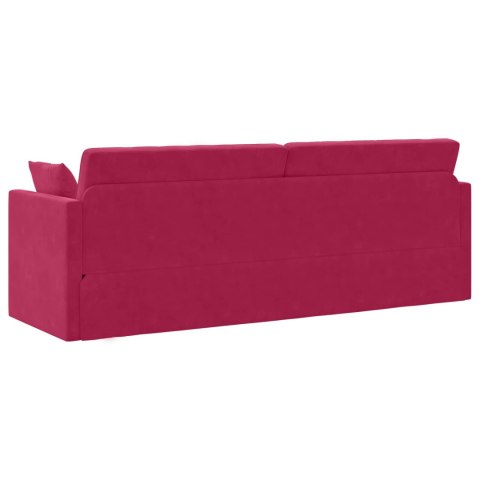 Sofa podłogowa z funkcją spania Czerwone wino 213 x 70 x 77 cm