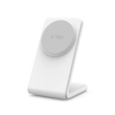 Ładowarka bezprzewodowa biurkowa do smartfona QI15W-A38 MagSafe - biała