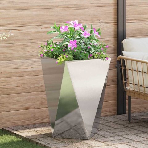 Donica 2 pcs Srebrny 50 x 50 x 75 cm Stal nierdzewna
