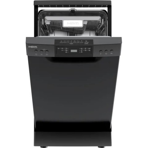 Zmywarka wolnostojąca MPM-45-ZMF-02 czarna, 45cm, automatyczne otwieranie, Aqua Stop