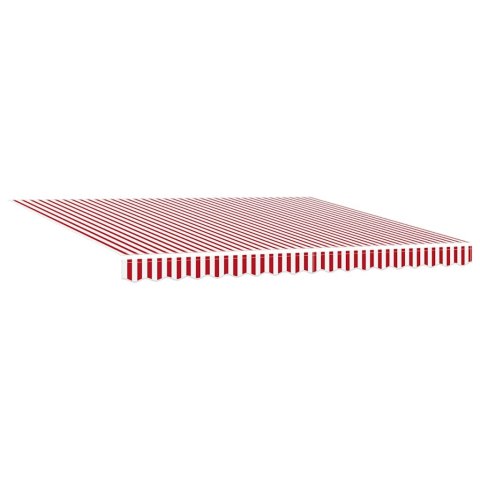 Elektryczna Rozkładana Markiza Czerwony i Biały 400 × 350 cm