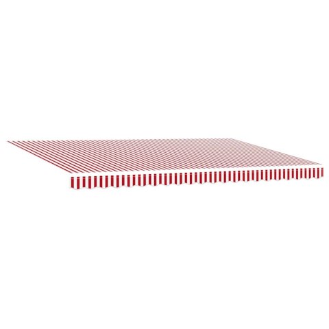 Elektryczna Rozkładana Markiza Czerwony i Biały 500 × 300 cm