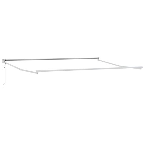 Markiza Czerwony i Biały 450 x 300 x 165 cm Poliester i Metal