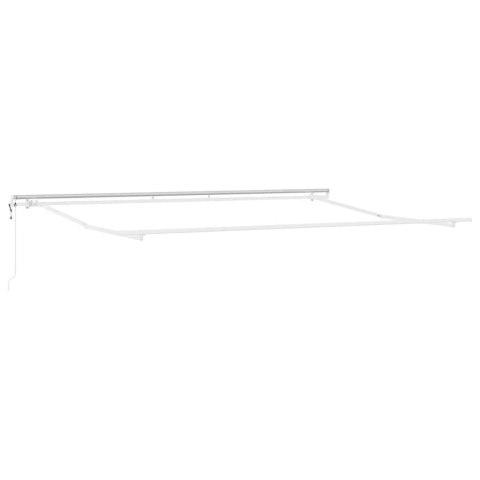 Elektryczna Rozkładana Markiza Czerwony i Biały 500 × 350 cm