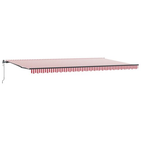 Markiza zwijana Czerwony i Biały 600 × 350 cm