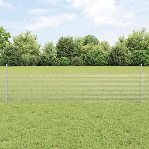 Ogrodzenie z słupkiem Srebrny 0,5 x 100 m Stal