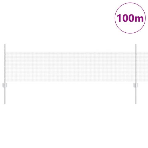 Ogrodzenie z słupkiem Srebrny 0,5 x 100 m Stal
