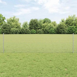 Ogrodzenie z słupkiem Srebrny 0,6 x 100 m Stal