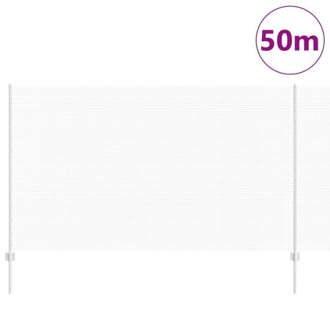 Ogrodzenie z słupkiem Srebrny 1,4 x 50 m Stal