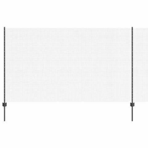 Ogrodzenie z słupkiem Szary 1,4 x 50 m Stal i PVC